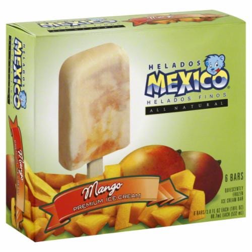 Helados Mango Fruit Ice Cream Bar 56 Helados Mexico Everything Food